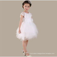 China wholesaler white kids fancy designer frocks neck designs with lace